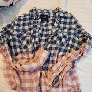 Dip dye flannel